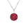 Ladies Classic Round Memorial Ashes Pendant - Cherished Urns