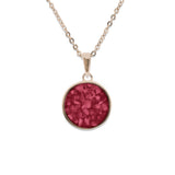 Ladies Classic Round Memorial Ashes Pendant - Cherished Urns