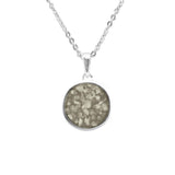 Ladies Classic Round Memorial Ashes Pendant - Cherished Urns