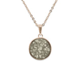 Ladies Classic Round Memorial Ashes Pendant - Cherished Urns