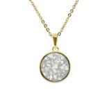 Ladies Classic Round Memorial Ashes Pendant - Cherished Urns