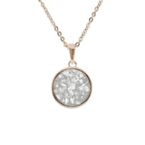 Ladies Classic Round Memorial Ashes Pendant - Cherished Urns