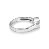 Ladies Classic Round Memorial Ashes Ring - Cherished Urns