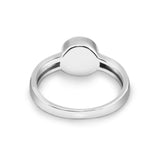 Ladies Classic Round Memorial Ashes Ring - Cherished Urns