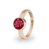 Ladies Classic Round Memorial Ashes Ring - Cherished Urns