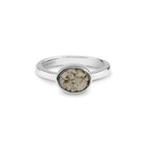 Ladies Oval Memorial Ashes Ring - Cherished Urns