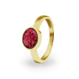 Ladies Oval Memorial Ashes Ring - Cherished Urns
