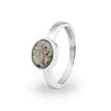 Ladies Oval Memorial Ashes Ring - Cherished Urns