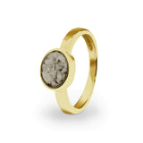 Ladies Oval Memorial Ashes Ring - Cherished Urns