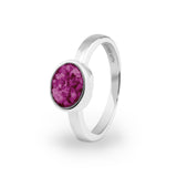 Ladies Oval Memorial Ashes Ring - Cherished Urns