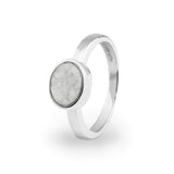 Ladies Oval Memorial Ashes Ring - Cherished Urns