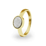 Ladies Oval Memorial Ashes Ring - Cherished Urns