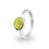 Ladies Oval Memorial Ashes Ring - Cherished Urns