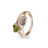 Ladies Cherish Memorial Ashes Ring with Fine Crystals - Cherished Urns