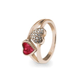 Ladies Cherish Memorial Ashes Ring with Fine Crystals - Cherished Urns