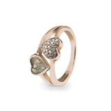 Ladies Cherish Memorial Ashes Ring with Fine Crystals - Cherished Urns
