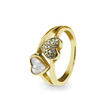 Ladies Cherish Memorial Ashes Ring with Fine Crystals - Cherished Urns