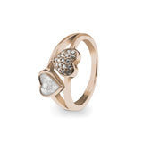 Ladies Cherish Memorial Ashes Ring with Fine Crystals - Cherished Urns