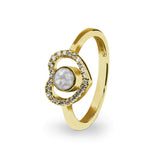 Ladies Forever Memorial Ashes Ring with Fine Crystals - Cherished Urns