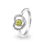 Ladies Forever Memorial Ashes Ring with Fine Crystals - Cherished Urns