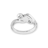 Ladies Three Of Us Memorial Ashes Ring with Fine Crystals - Cherished Urns