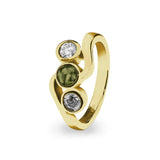 Ladies Three Of Us Memorial Ashes Ring with Fine Crystals - Cherished Urns