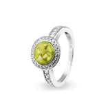 Ladies Radiance Memorial Ashes Ring with Fine Crystals - Cherished Urns