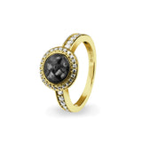 Ladies Radiance Memorial Ashes Ring with Fine Crystals - Cherished Urns