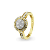Ladies Radiance Memorial Ashes Ring with Fine Crystals - Cherished Urns