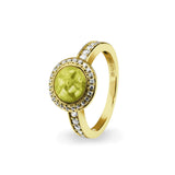 Ladies Radiance Memorial Ashes Ring with Fine Crystals - Cherished Urns