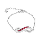 Ladies Infinity Memorial Ashes Bracelet - Cherished Urns
