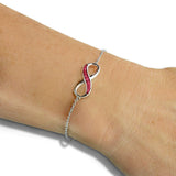Ladies Infinity Memorial Ashes Bracelet - Cherished Urns