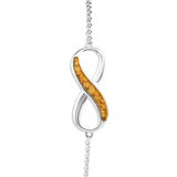 Ladies Infinity Memorial Ashes Bracelet - Cherished Urns