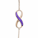 Ladies Infinity Memorial Ashes Bracelet - Cherished Urns