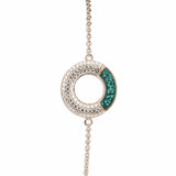 Ladies Eternal Memorial Ashes Bracelet with Fine Crystals - Cherished Urns