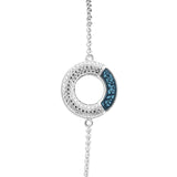 Ladies Eternal Memorial Ashes Bracelet with Fine Crystals - Cherished Urns