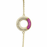 Ladies Eternal Memorial Ashes Bracelet with Fine Crystals - Cherished Urns