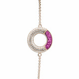 Ladies Eternal Memorial Ashes Bracelet with Fine Crystals - Cherished Urns