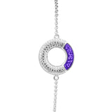 Ladies Eternal Memorial Ashes Bracelet with Fine Crystals - Cherished Urns