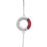 Ladies Eternal Memorial Ashes Bracelet with Fine Crystals - Cherished Urns