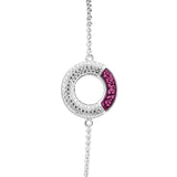Ladies Eternal Memorial Ashes Bracelet with Fine Crystals - Cherished Urns