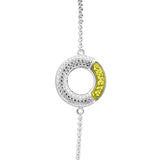 Ladies Eternal Memorial Ashes Bracelet with Fine Crystals - Cherished Urns