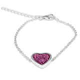 Ladies Heart Memorial Ashes Bracelet - Cherished Urns