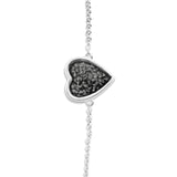 Ladies Heart Memorial Ashes Bracelet - Cherished Urns