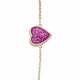 Ladies Heart Memorial Ashes Bracelet - Cherished Urns