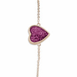 Ladies Heart Memorial Ashes Bracelet - Cherished Urns