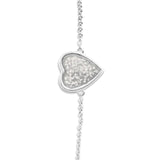 Ladies Heart Memorial Ashes Bracelet - Cherished Urns