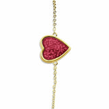 Ladies Heart Memorial Ashes Bracelet - Cherished Urns