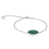 Ladies Classic Round Memorial Ashes Bracelet - Cherished Urns