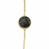 Ladies Classic Round Memorial Ashes Bracelet - Cherished Urns
